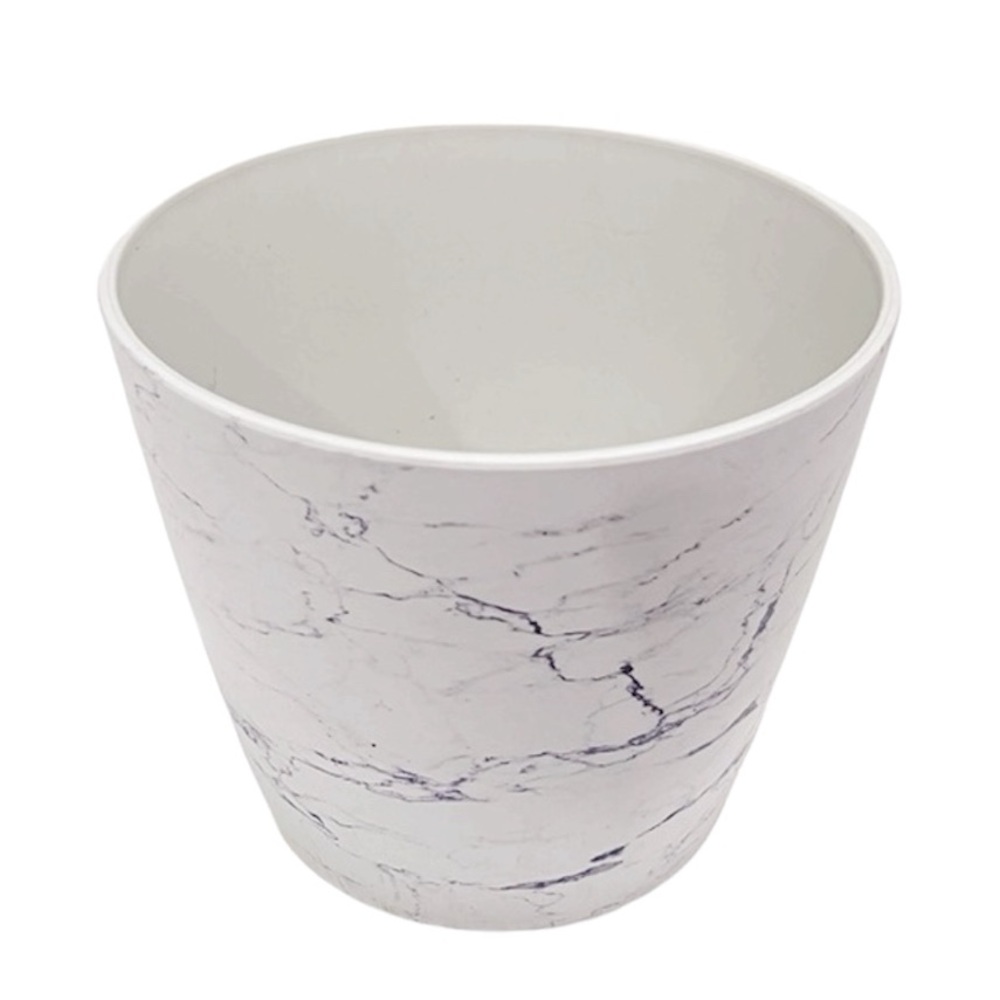 Faux Marble Cachepot Planter For Orchid or Houseplant